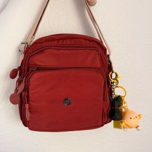 Lightweight Nylon Multi-Zip Crossbody Bag Small Shoulder Bag